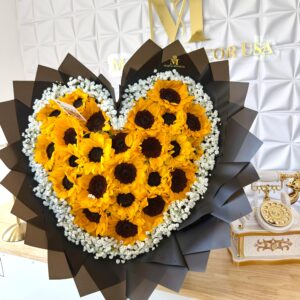 Sunflower Heart Bouquet
